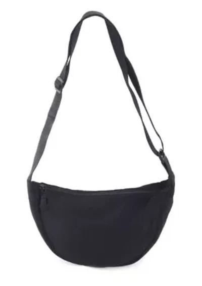 Black Sporty Adjustable Moon Bag