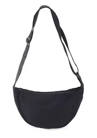 Black Sporty Adjustable Moon Bag