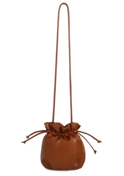 Rust Brown Scrunch Crossbody Bag