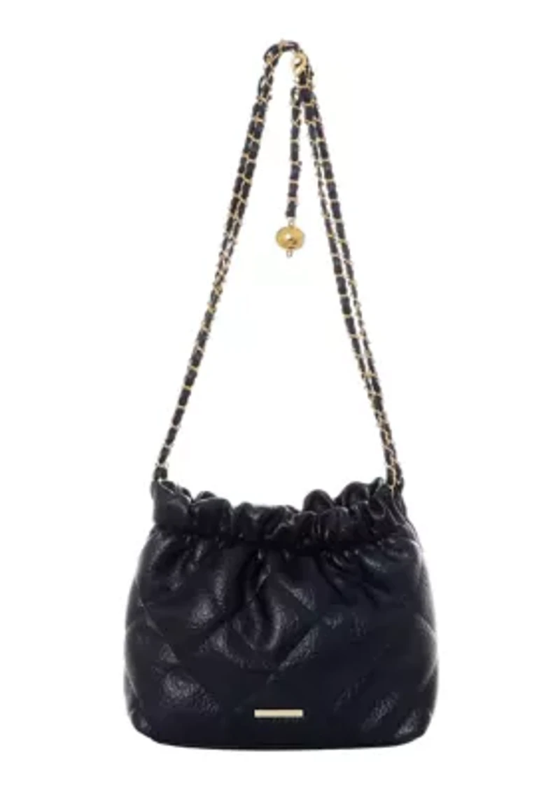Black Quilted Bag with Chain Strap