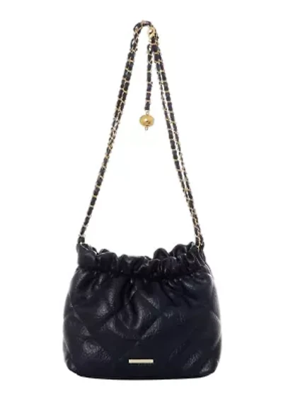 Black Quilted Bag with Chain Strap