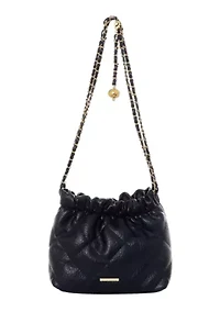 Black Quilted Bag with Chain Strap