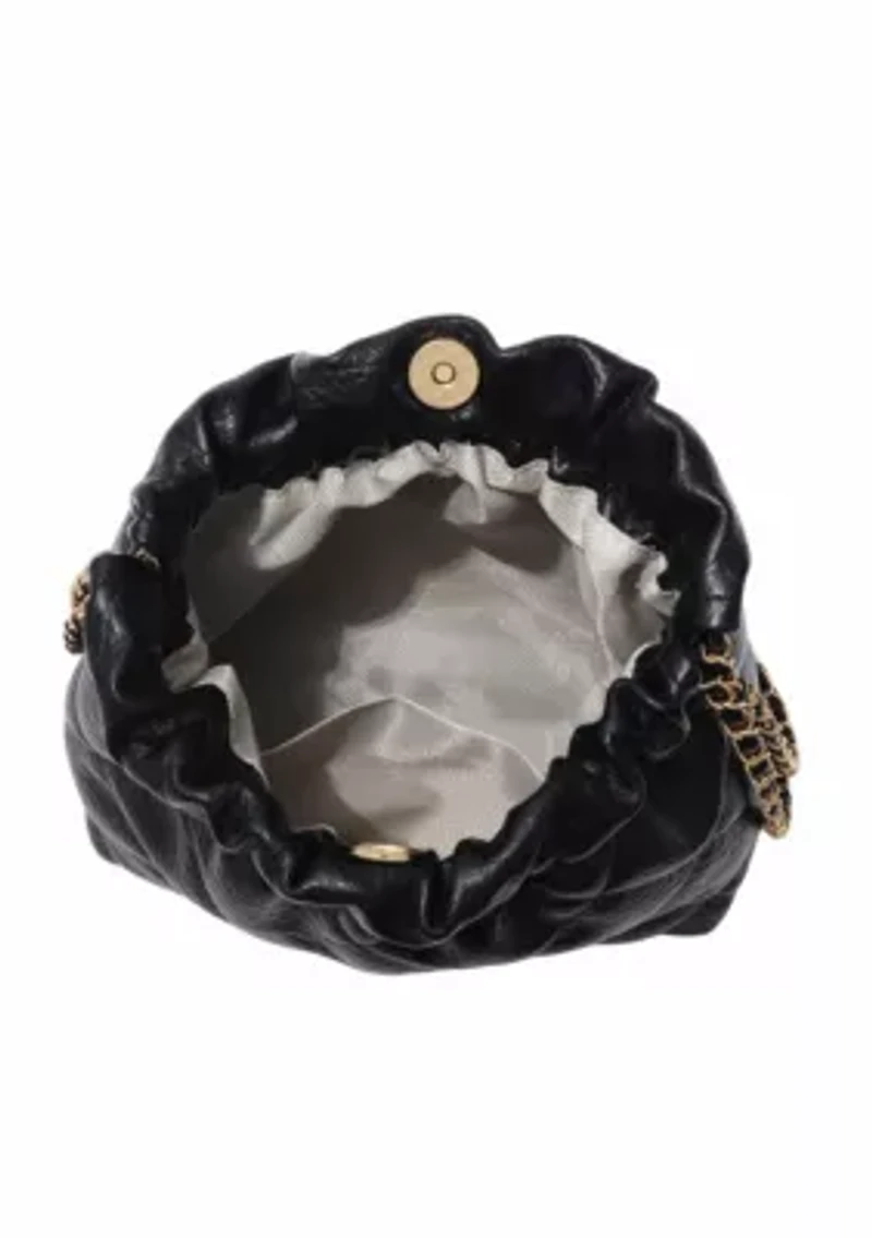 Black Quilted Bag with Chain Strap