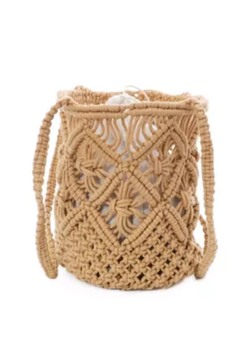 Natural Raffia Crochet Tote