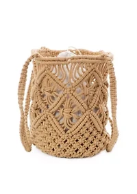 Natural Raffia Crochet Tote