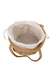 Natural Raffia Crochet Tote