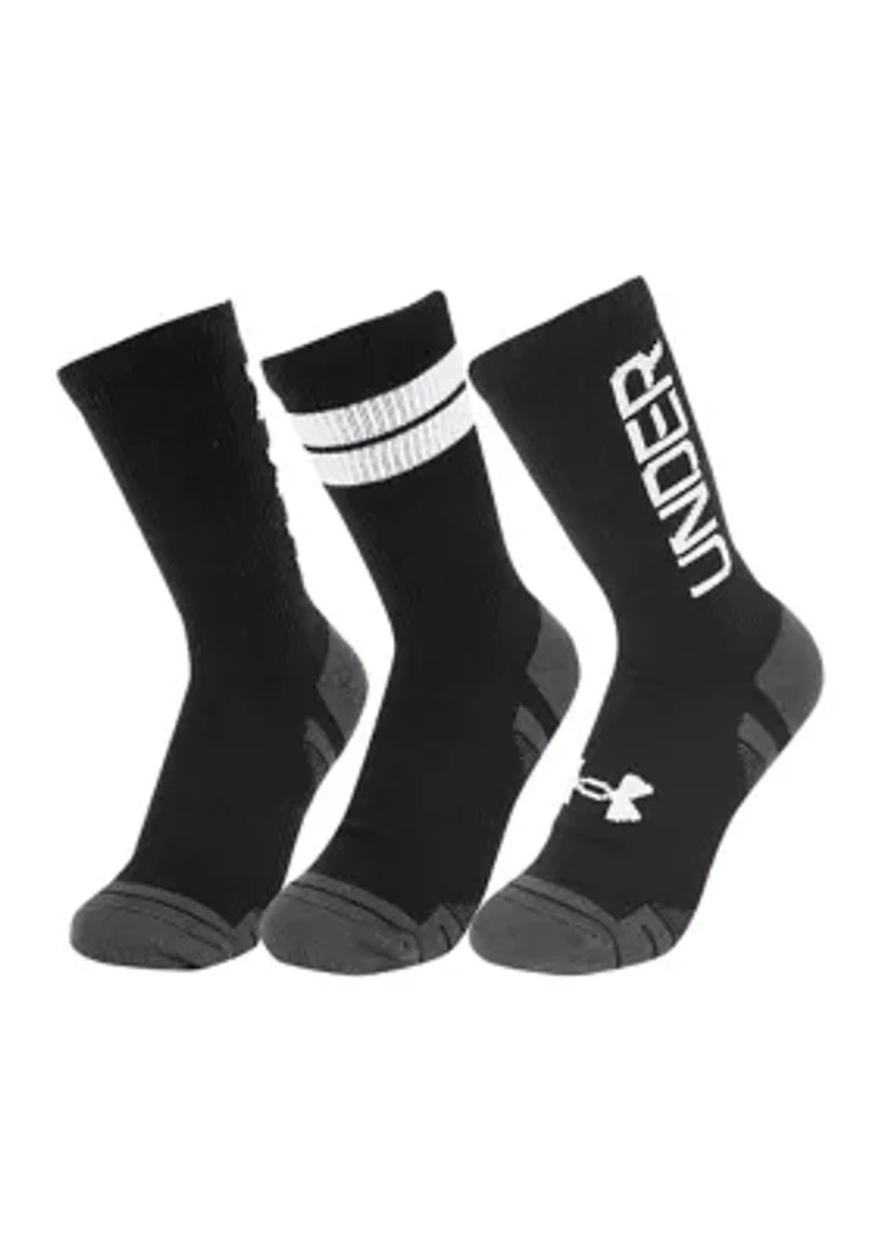 Adult Unisex Perf Tech Nov 3pk Crew