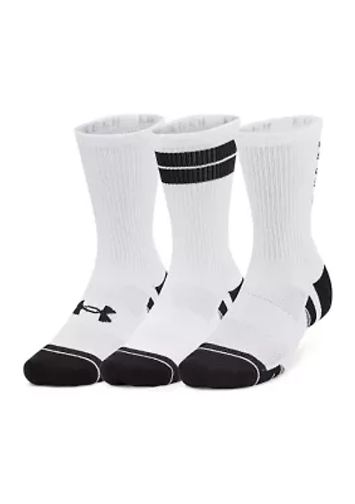 Adult Unisex Perf Tech Nov 3pk Crew