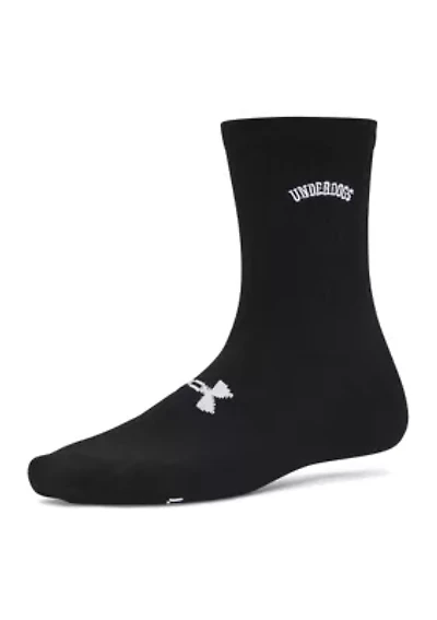 Essential Women's 3-Pack Mid Crew Socks