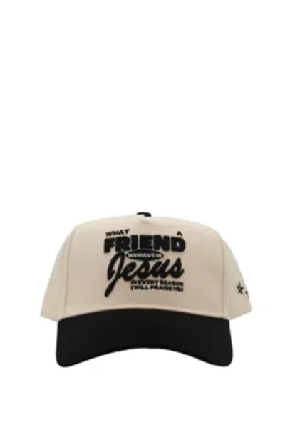 Friend in Jesus - Black Vintage Trucker Hat