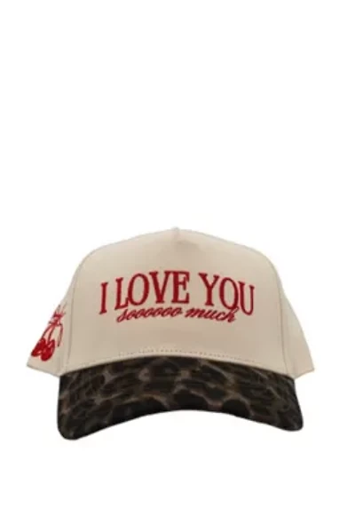 I Love You Sooooo Much - Leopard Vintage Hat