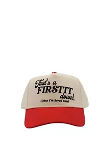 That's a Firstttt Down Vintage Trucker Hat - Red