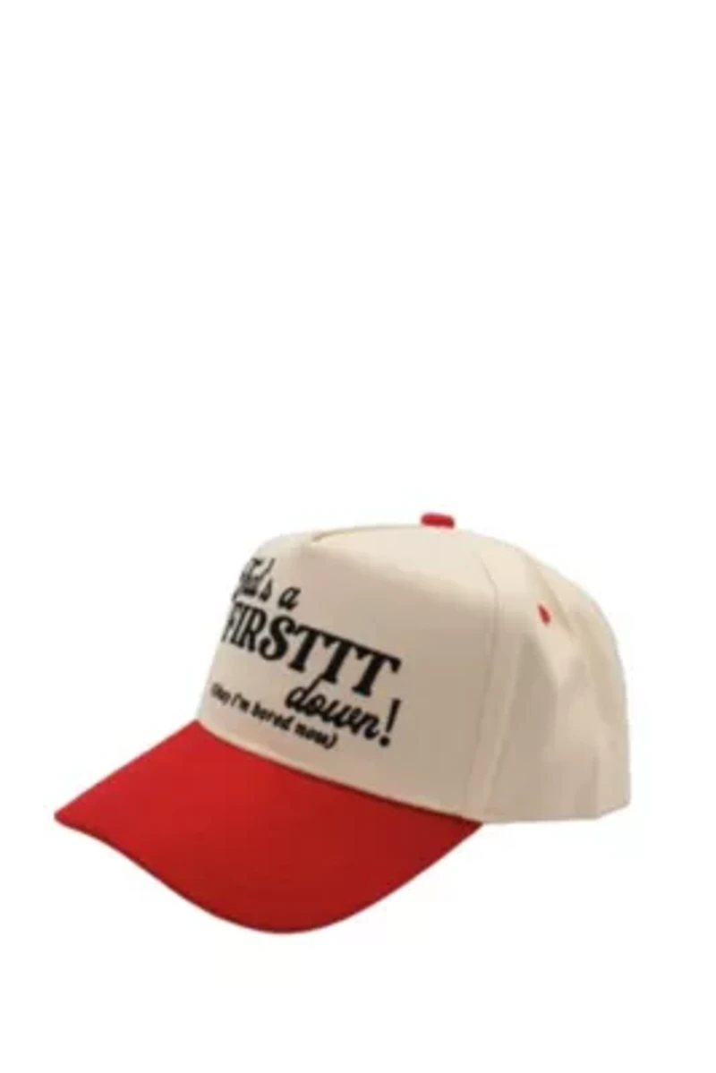 That's a Firstttt Down Vintage Trucker Hat - Red