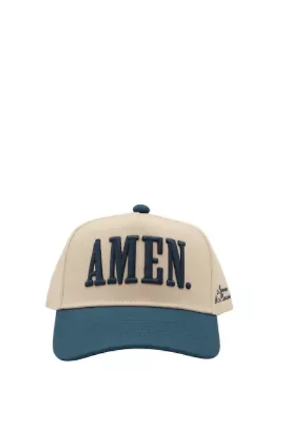 AMEN. - Slate Blue Vintage Trucker Hat