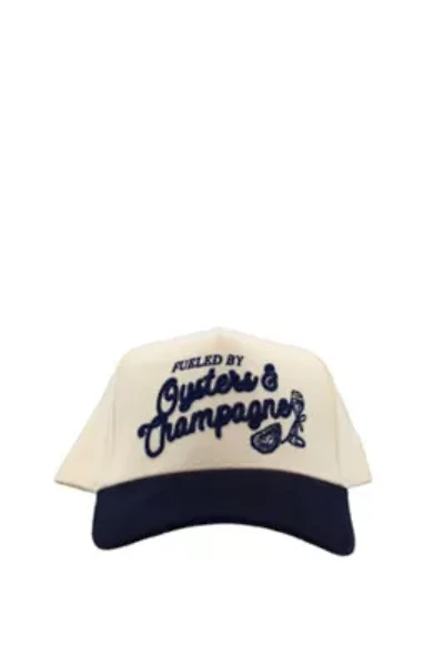 Oysters & Champagne - Navy Corduroy Trucker Hat