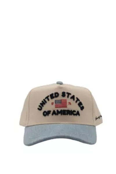United States of America - Denim Blue Vintage Trucker Hat