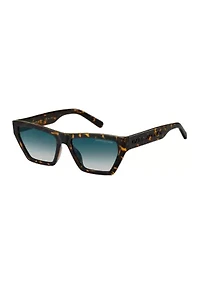 Tortoise Rectangle Sunglasses