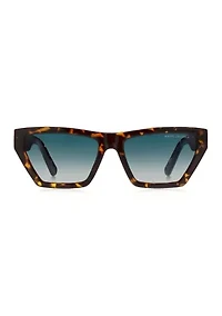 Tortoise Rectangle Sunglasses