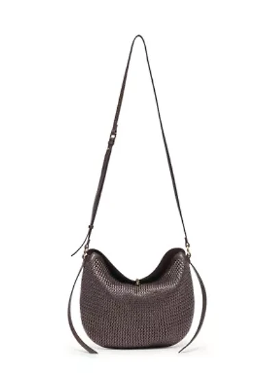 Raffia Slouchy Foldover Bag