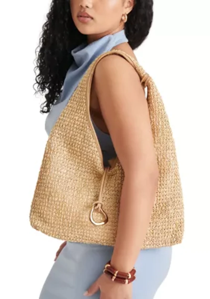 Mesh Hobo Bag with Hardware