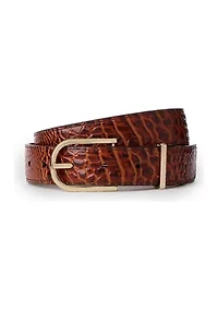 Medium Leather Gold Buckle Belt