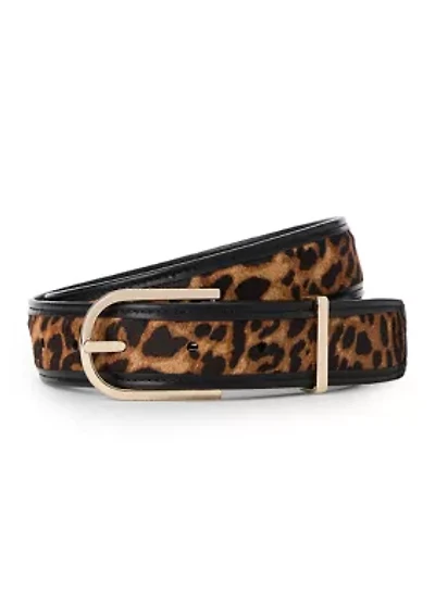 Medium Leather Gold Buckle Belt