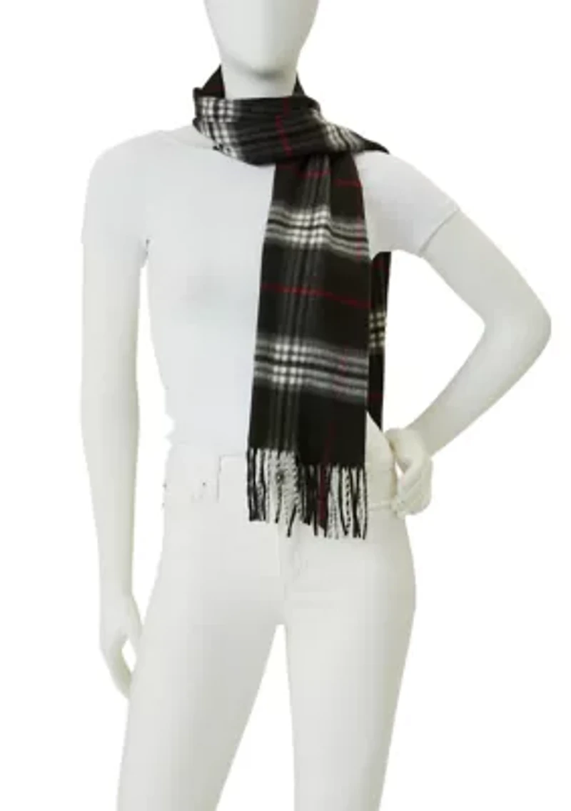 Fraas Plaid Cashmink Scarf