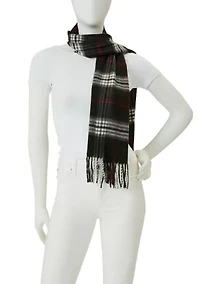 Fraas Plaid Cashmink Scarf