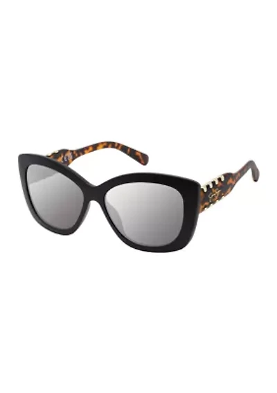 Cat Eye Whipstitch Sunglasses