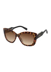 Cat Eye Whipstitch Sunglasses
