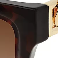 Cat Eye Metal Square Sunglasses
