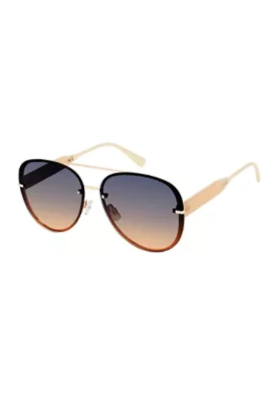Rimless Aviator Sunglasses