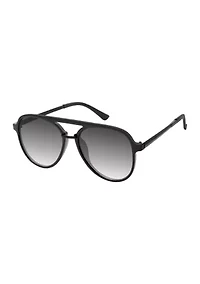 Metal Bridge Aviator Sunglasses
