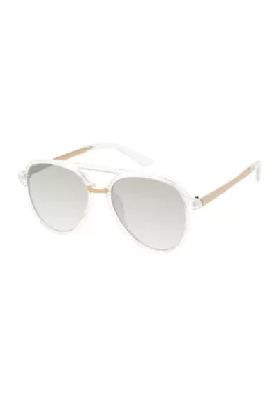 Metal Bridge Aviator Sunglasses