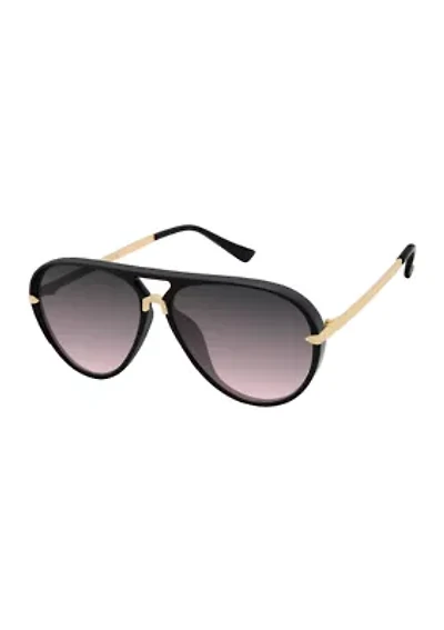 Aviator Metal Temple Sunglasses