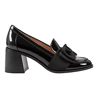 Korrar Stacked High Heel Bow Loafers
