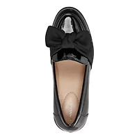 Korrar Stacked High Heel Bow Loafers