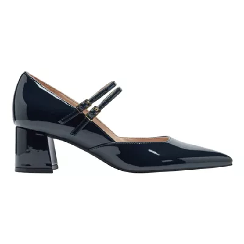 Smith Pointy Toe Block Heel Dress Pumps