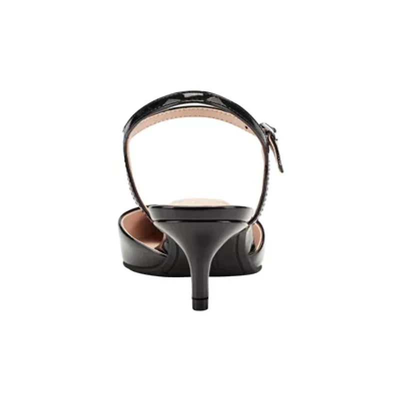 Rose Pointy Toe Dress Slingback Pumps