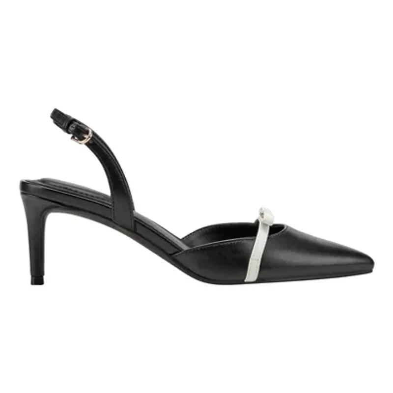 Pracen Pointy Toe Dress Slingback Pumps