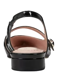 Aubriana Mary Jane Slingback Patent Flats