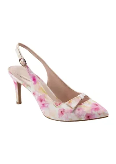 Gelli Bow Floral Print Pumps