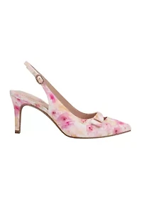 Gelli Bow Floral Print Pumps