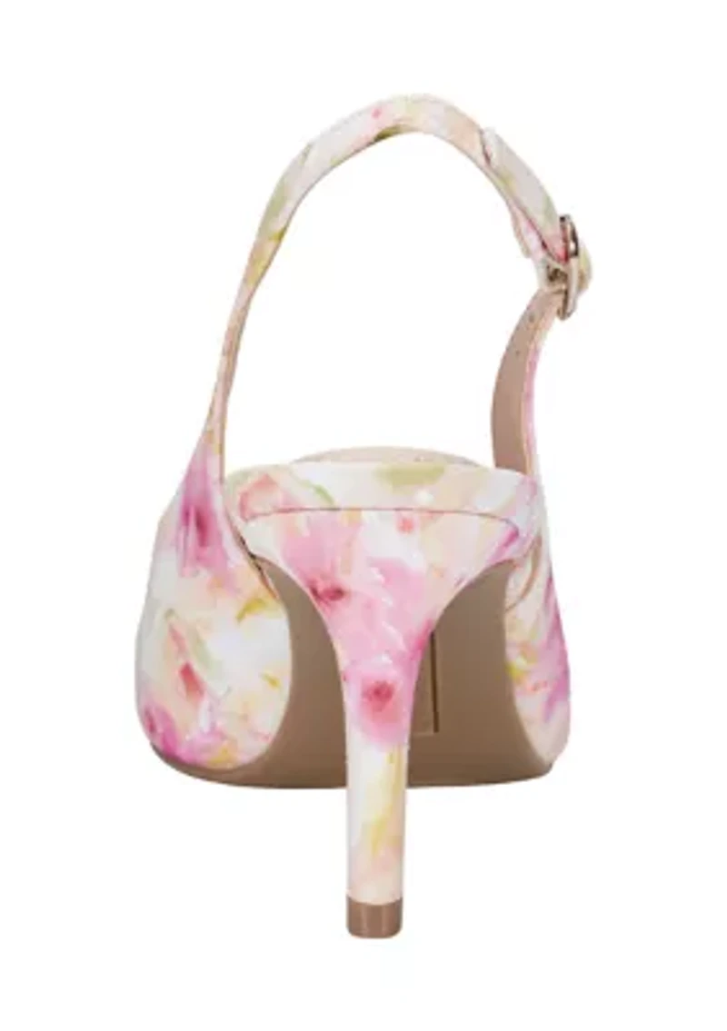 Gelli Bow Floral Print Pumps