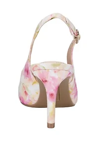Gelli Bow Floral Print Pumps