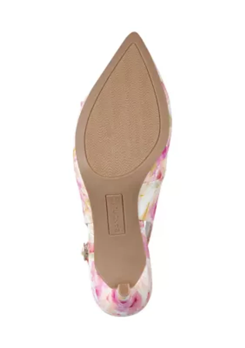 Gelli Bow Floral Print Pumps