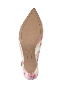 Gelli Bow Floral Print Pumps