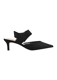 Millie Suede Bow Mule Pumps