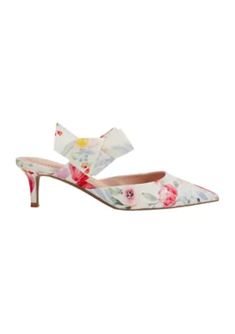 Millie Mule Floral Print Pumps
