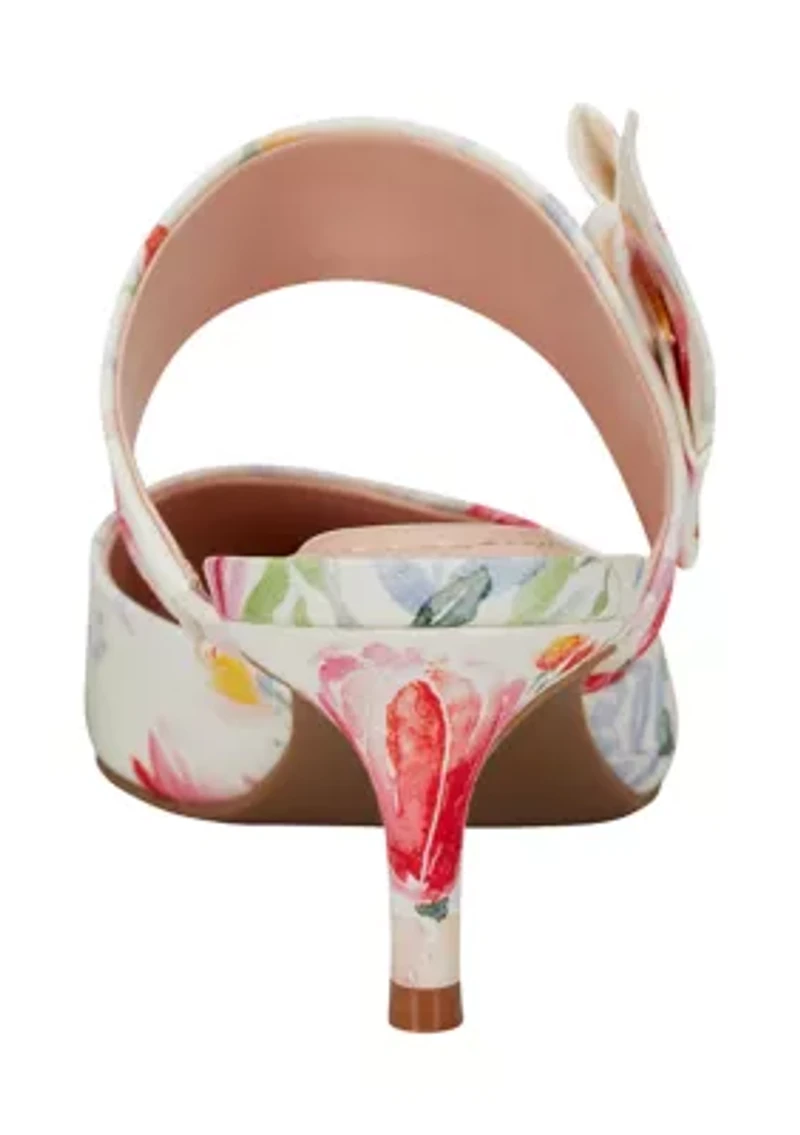 Millie Mule Floral Print Pumps